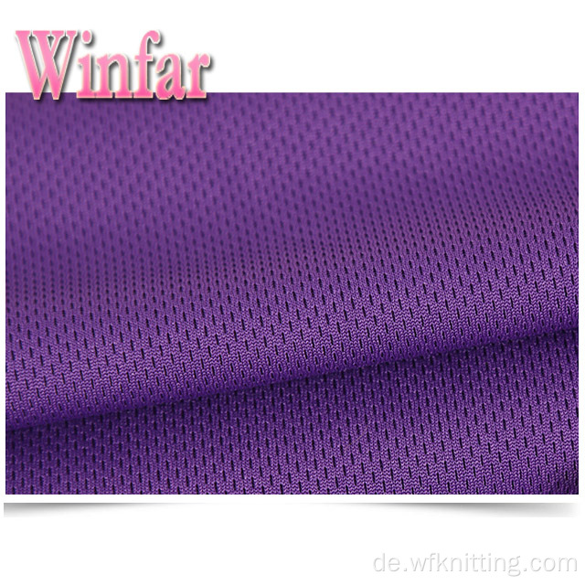 Wicking Fit Polyester Mesh Bird Eye Strickstoff