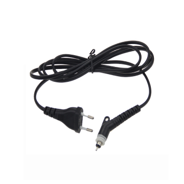 Mk3 hingga 2 pin kord kuasa euro untuk pelurus rambut swivel 360 darjah
