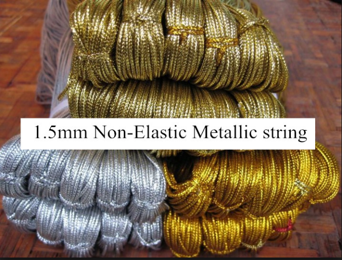 1 5mm Diameter Gold Metallic Cord