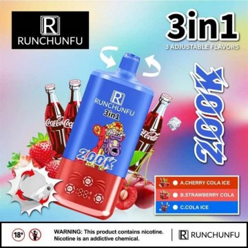 3in1 RUNCHUNFU 200K Vape sekali pakai