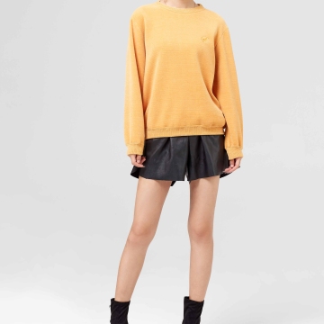 Beige Chenille Sweatshirt for Winter Fall