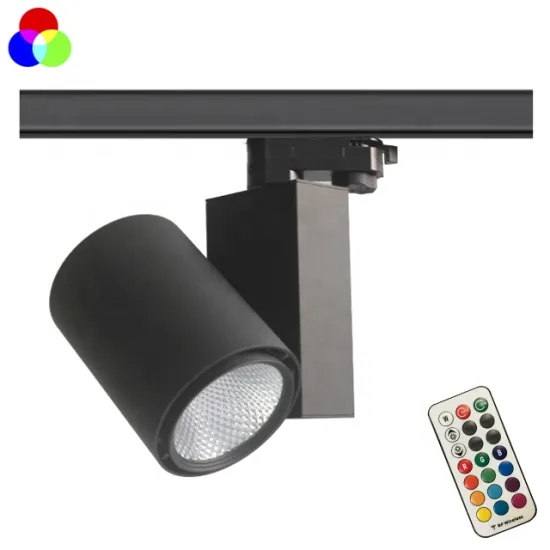30W RGB LED Track Lights with Wide Color Gamut Remote Controller for Dance Hall KTV