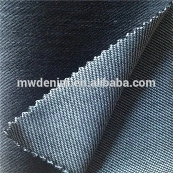 indigo knit denim jean twill fabric supplier cotton with elastane