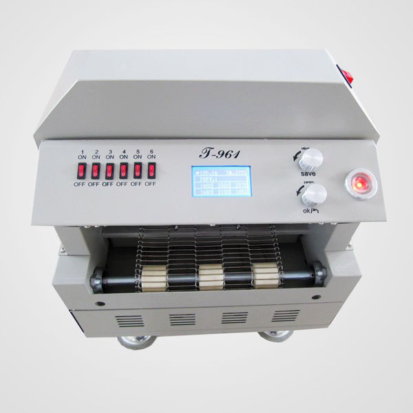 Stable Super Effective T-961 LCD Touch Display Infrared IC Heater Hot Air SMT Reflow Soldering Oven for PCB