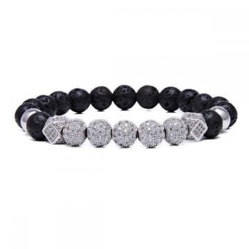 8mm Essential Oil Beads Bracelet Lava Rock Stone Bracelet Perfume Diffuser Bracelet for Men Women