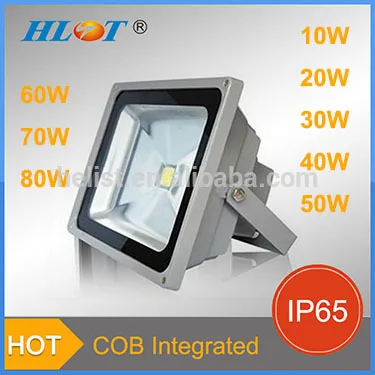 10W 30W 300W LED Flood Lamp with 30000 Lumen IP65 Dimmable