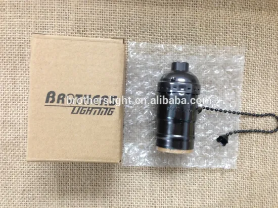 2015 Hot sale vintage vintage edison style bulb light holder zipper switch aluminum antique lamp holder
