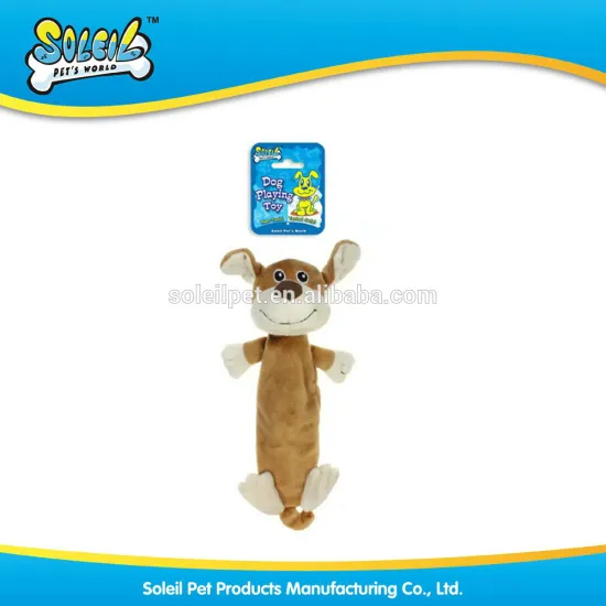 New Item Natural Plush Pet Product Scratch and Play Plush Dog Toy Training Toy