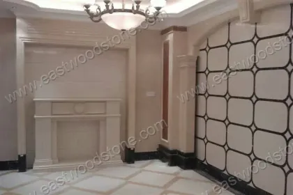 delicate colors perfect in workmanship stone fireplace for living room