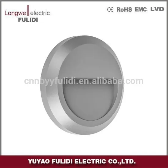 led stair wall light/SAA approval lighting /round plastic cheap outdoor stair light /surface mounted wall light for indoor