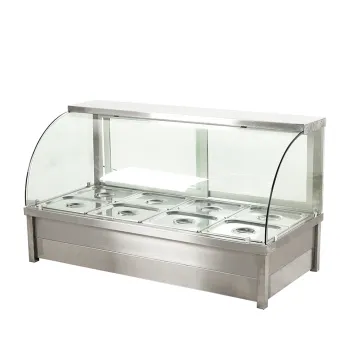 Commercial Electric Food Steam Casserole Table Food Grade Display Stainless Steel Food Warmer