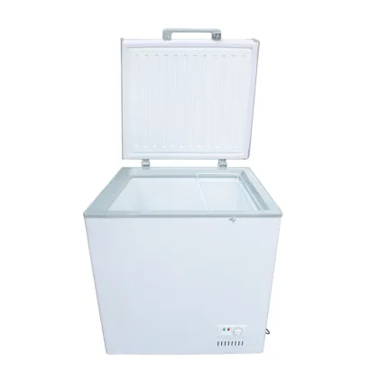 Commercial chest freezer top open
