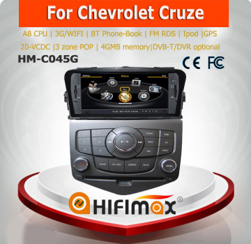 Hifimax touch screen car dvd for chevrolet cruze touch screen dvd player/chevrolet cruze car dvd systems