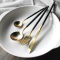 304 Set 4 Piece European Style Stainless Steel Dinnerware Set