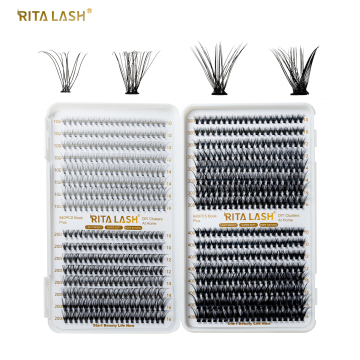 Ritalash 640pcs Cluster Lashes - Diy Natural Look Eyelash Kit