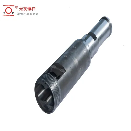 WPC sahig bimetallic conical twin screw at bariles