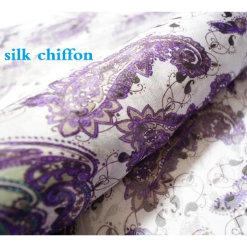 The new main purple kidney bean silk chiffon dress DIY tailor fashion scarf fabric