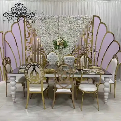 Stainless Steel Wedding Dining Table Furniture
