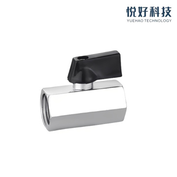 Valvola a sfera in ottone con connessione filettata con guarnizione in PTFE