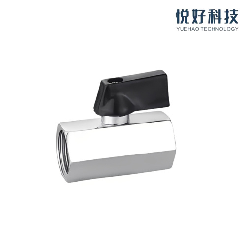 Valvola a sfera in ottone con connessione filettata con guarnizione in PTFE