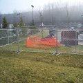 Galvanized temporary fence or movable fence