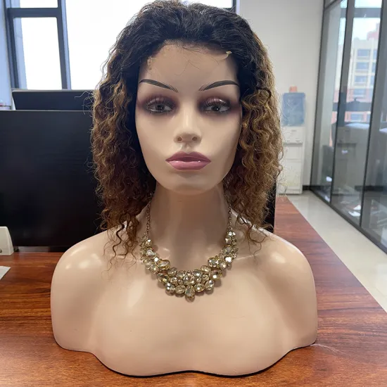 100% Raw Indian Hair Color 1b/27, Unprocessed Closure Wig 4x4,Factory Wholesale Price Curly Raw Hair Indian Wig