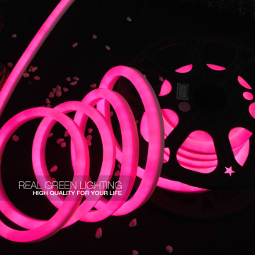 120V Waterproof Indoor Decoration Pink LED Neon Flex Light Suppliers