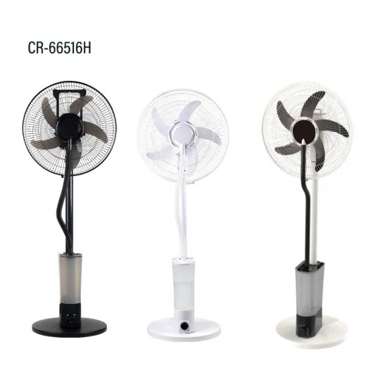 5-in-1 Solar Rechargeable Mist Fan - 16 Inch Standing Water Mist Fan