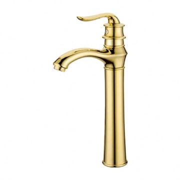 Gold Basin Faucet for High Quality Water Control in the Bathroom