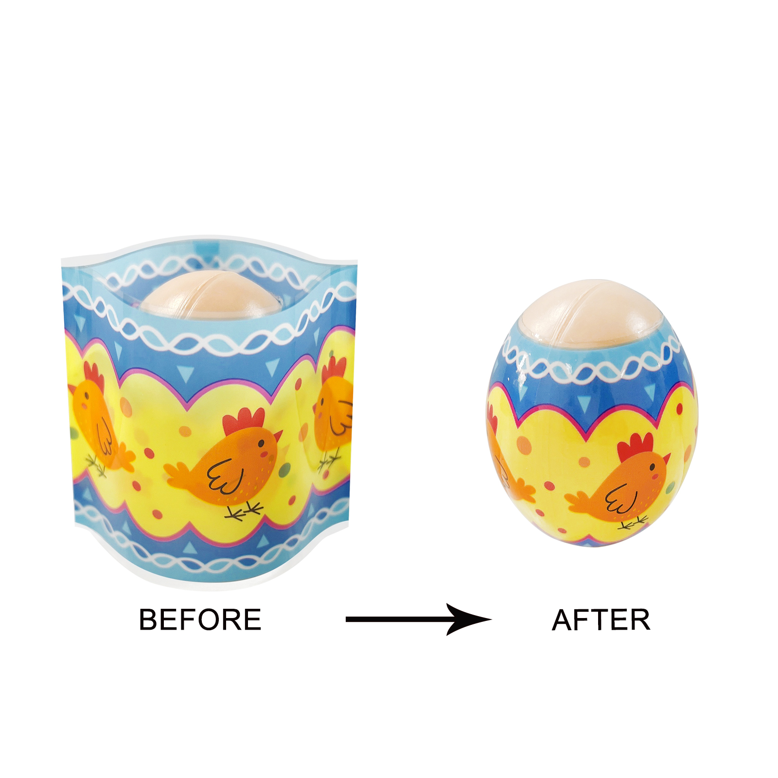 easter egg shrink wrap