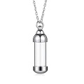 Vial Necklace Wishing Bottle Pendant DIY Jewellery Openable Screw Cap Steel Chain Lucky Charm Jars for DIY Jewelry Making