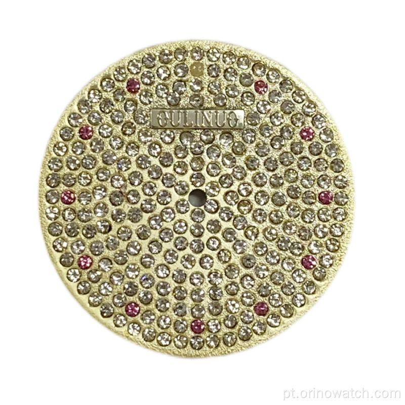 Bling bling cz stone dial para relógio