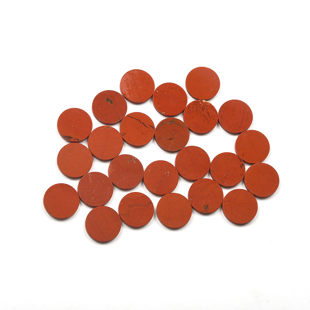 Round Double Plane Red Jasper