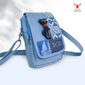 Mei Yi Arts Station Algodão Gato Bolsa Crossbody Flip-Top