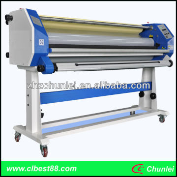 Single side hot roll laminator for laminating PET film