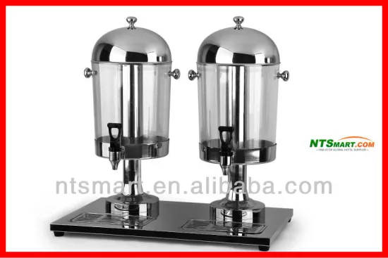 Stainless steel double juice dispenser (PC pot)