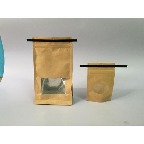 Coffee Doypack with window and Tin tie