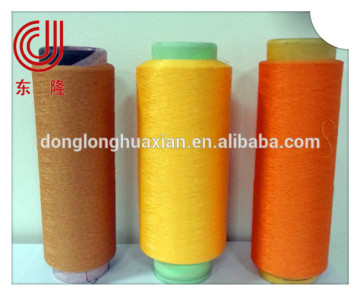 polyester yarn DTY FDY POY 600D color and raw white TBR