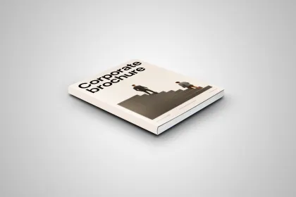 Glue binding book brochures