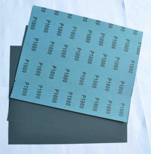 Carta vetrata impermeabile del carburo di silicio di carta blu del lattice