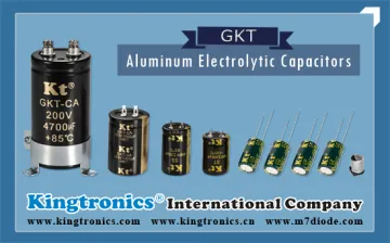 Kt Kingtronics Wide Variety of Aluminum Electrolytic Capacitors -- GKT