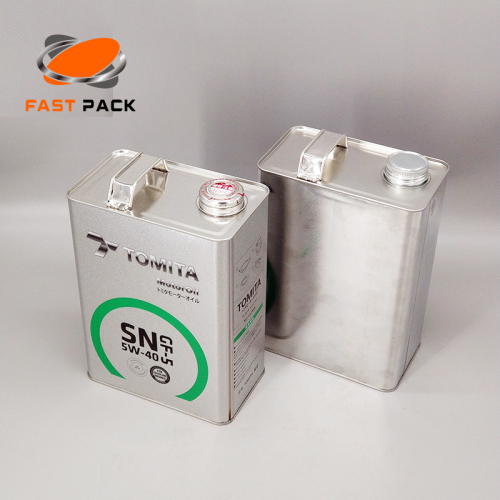 F style tin can for lubricants oil custom
