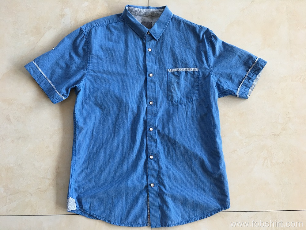 100% Cotton Yarn Dyed Man Shirt