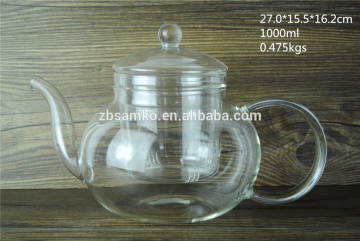 2016 hot selling Large heated transparent teapot