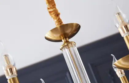 Elegant Indoor Lighting Iron Chandelier American Style