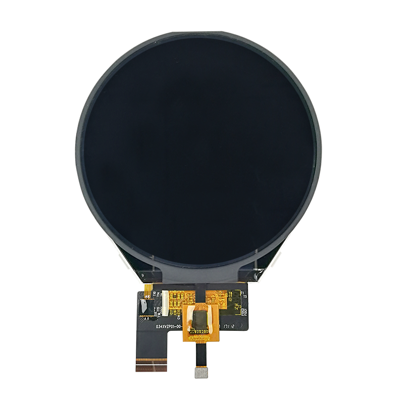 3.4 Inch Round Tft Lcd Display With Controller Board And Capacitive ...