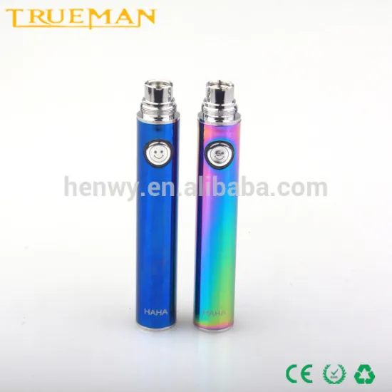 China wholesale electronic cigarette battery micro usb port evod HAHA battery