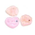 Kawaii roze hart met strik strass plat hars bedels voor strikken DIY scrapbooking telefoon decor