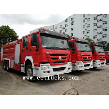 Camions de pompiers de poudre sèche de 16 tonnes de HOWO