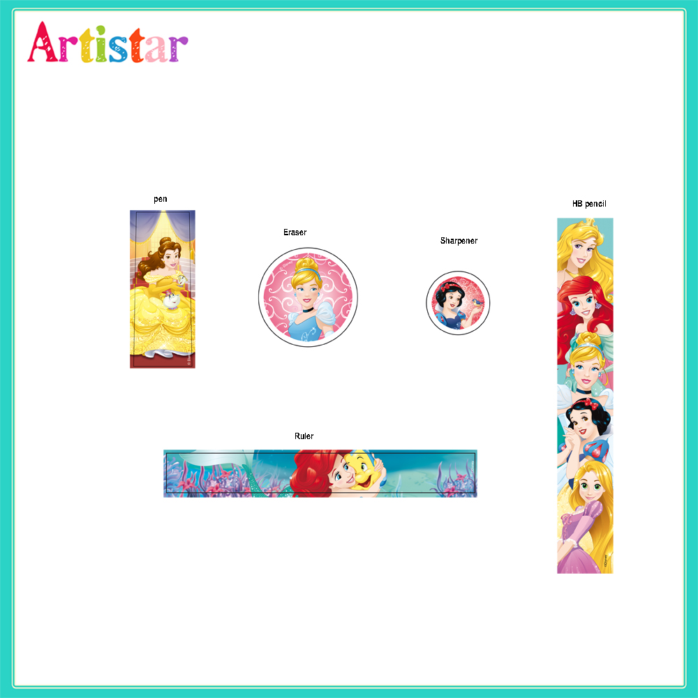 Disney Princess 5 Piece Stationery Set